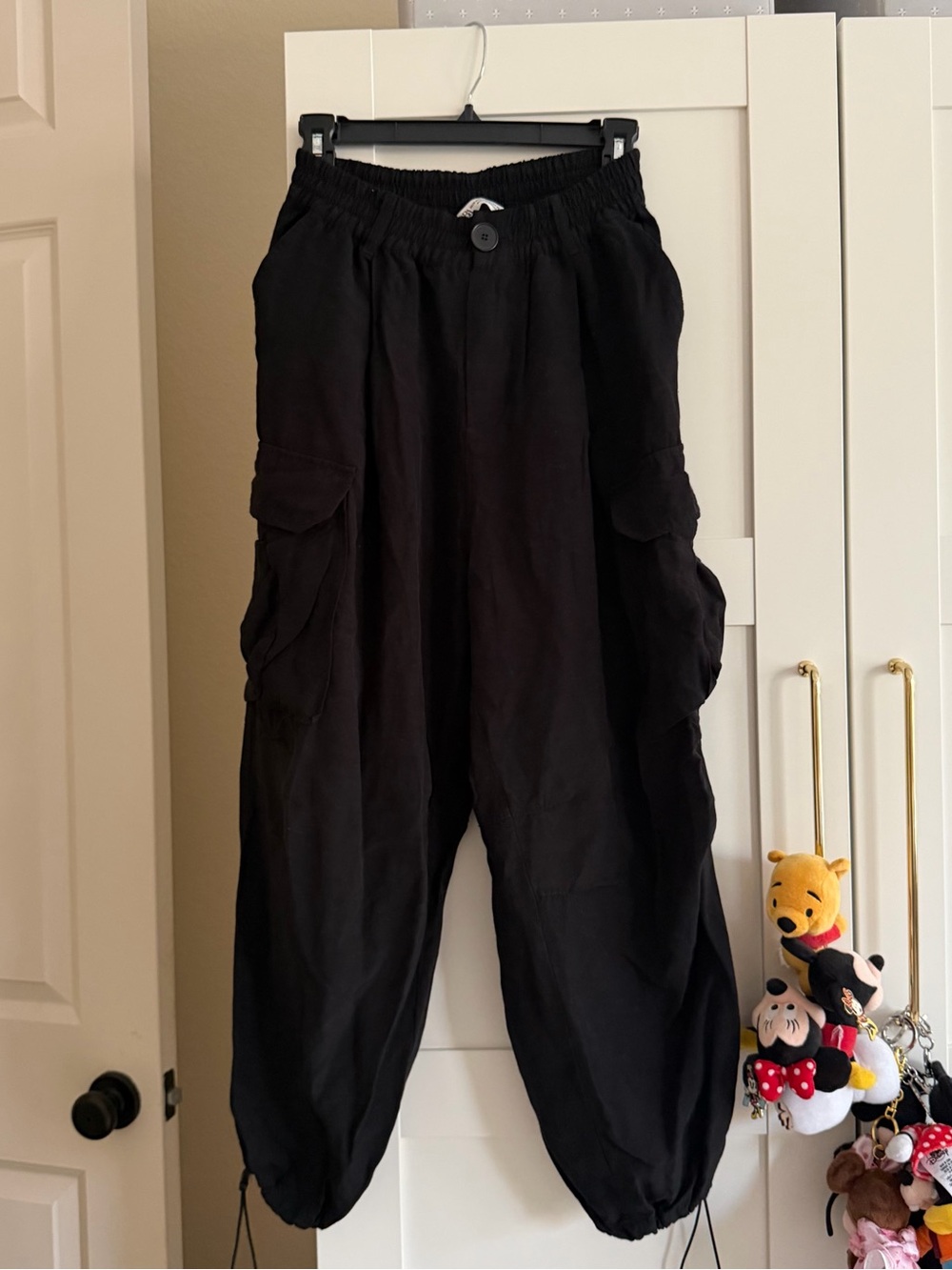 Zara Black Cargo Pants - Size XS-S